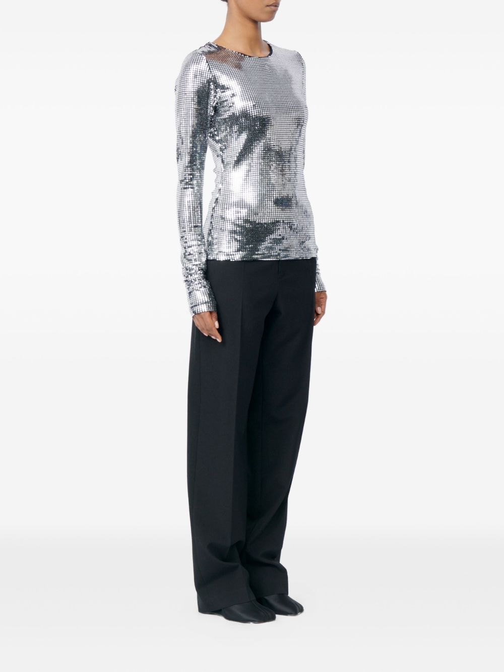 Mm6 Maison Margiela Top Silver