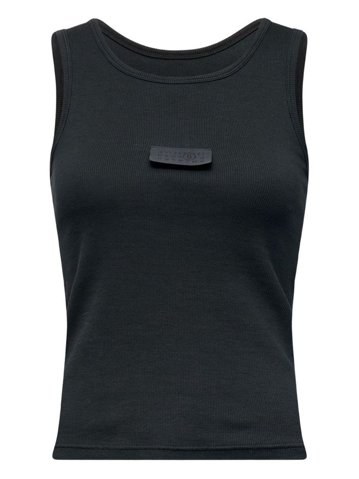 MM6 Maison Margiela Top Black Spandex/elastane 2 % Cotton