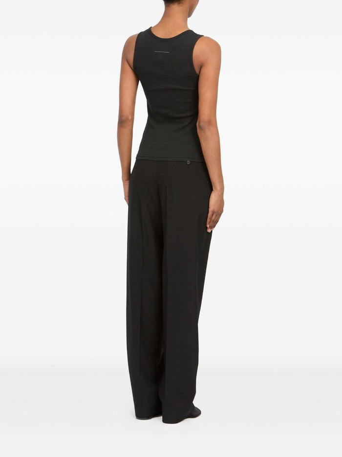 MM6 Maison Margiela Top Black Spandex/elastane 2 % Cotton