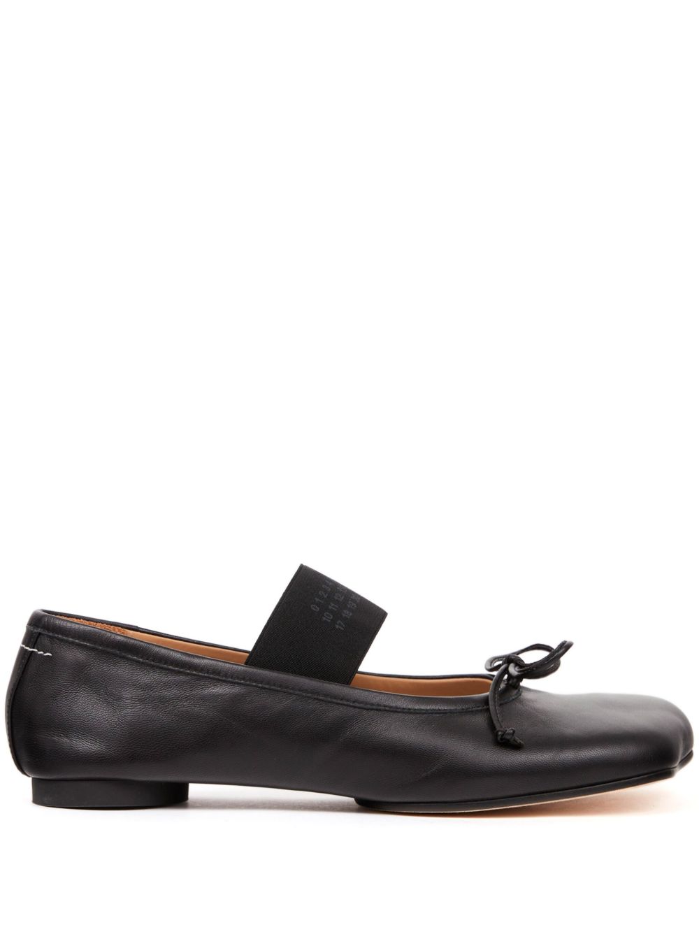 Mm6 Maison Margiela Flat Shoes Black Sheepskin