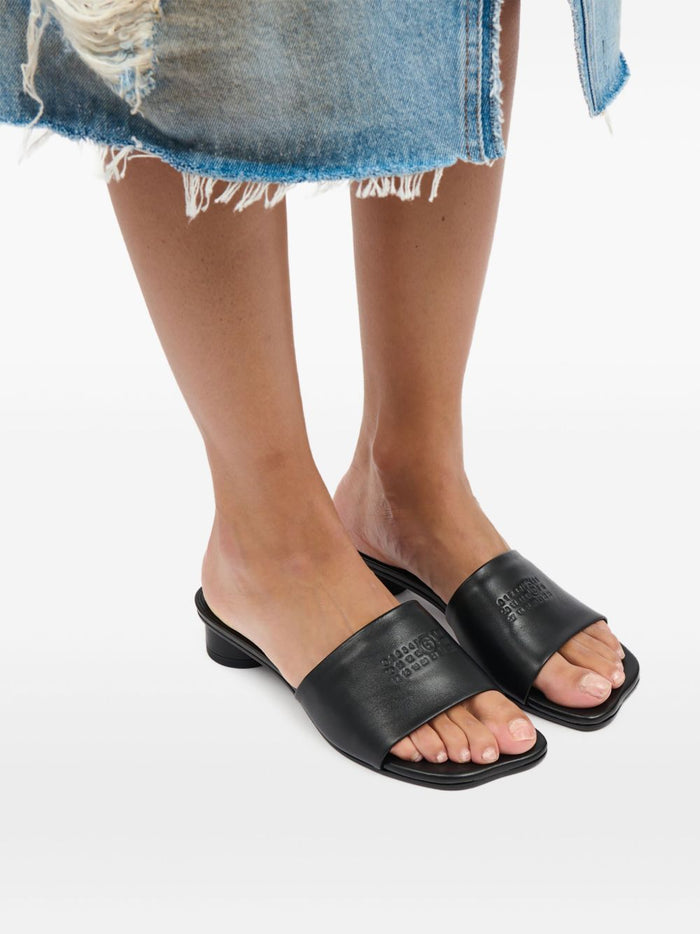 MM6 Maison Margiela Sandals Black Lamb Skin