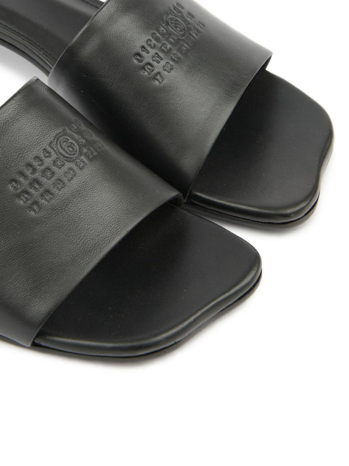 MM6 Maison Margiela Sandals Black Lamb Skin