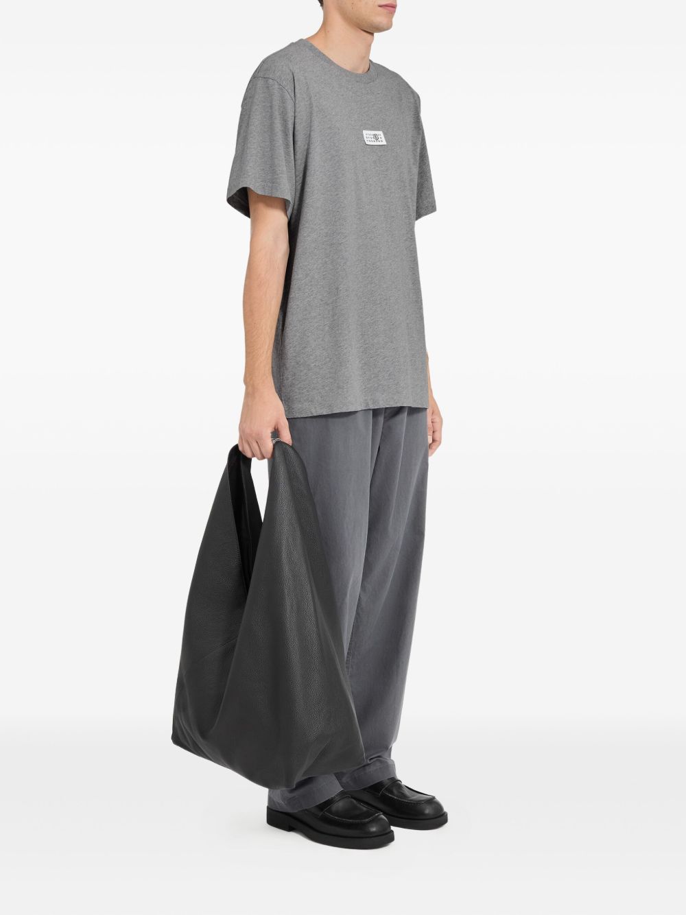 Mm6 Maison Margiela T-Shirts And Polos Grey Cotton