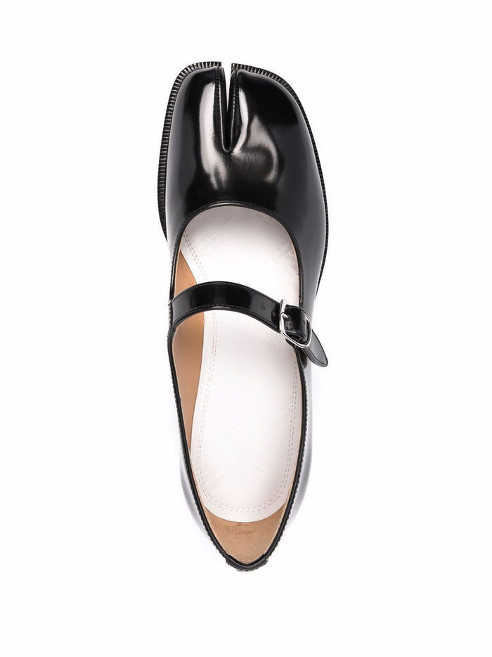 Maison Margiela Flat shoes Black Outer: Calf Leather