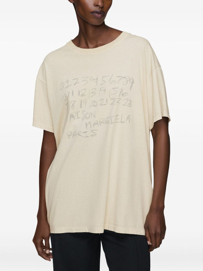 Maison Margiela T-shirts and Polos Beige Cotton
