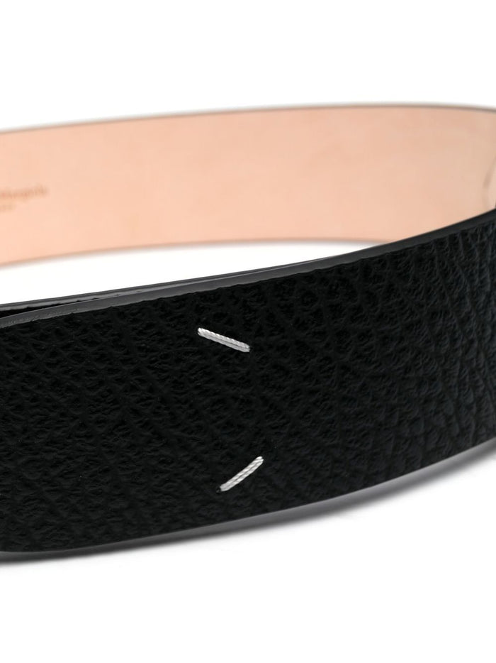 Maison Margiela Belts Black Calf Leather
