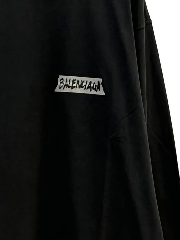 Balenciaga T-shirts and Polos Black Cotton