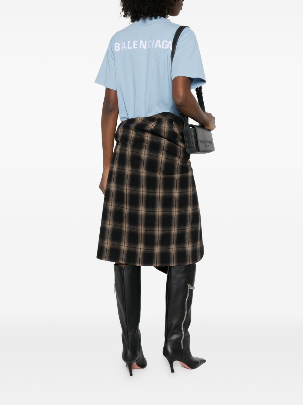 Balenciaga T-shirts and Polos Clear Blue Cotton