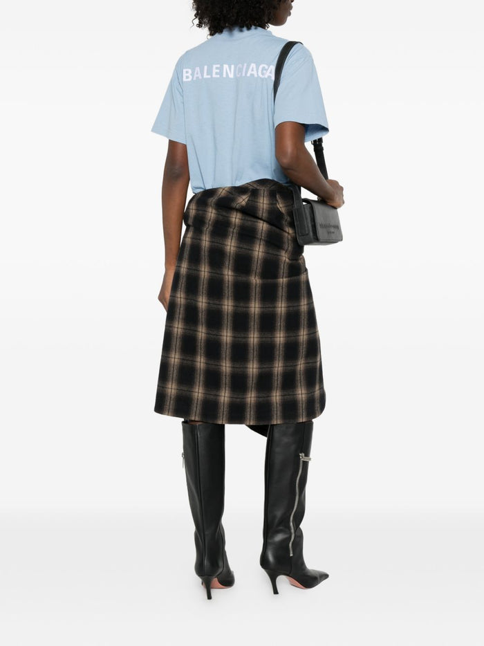 Balenciaga T-shirts and Polos Clear Blue Cotton