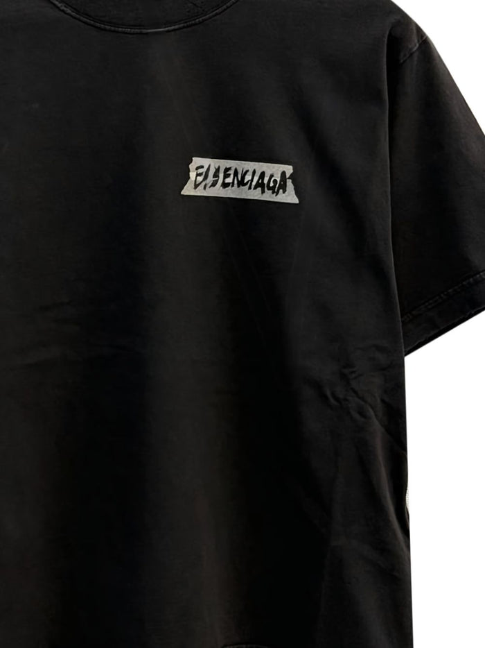 Balenciaga T-shirts and Polos Black Cotton