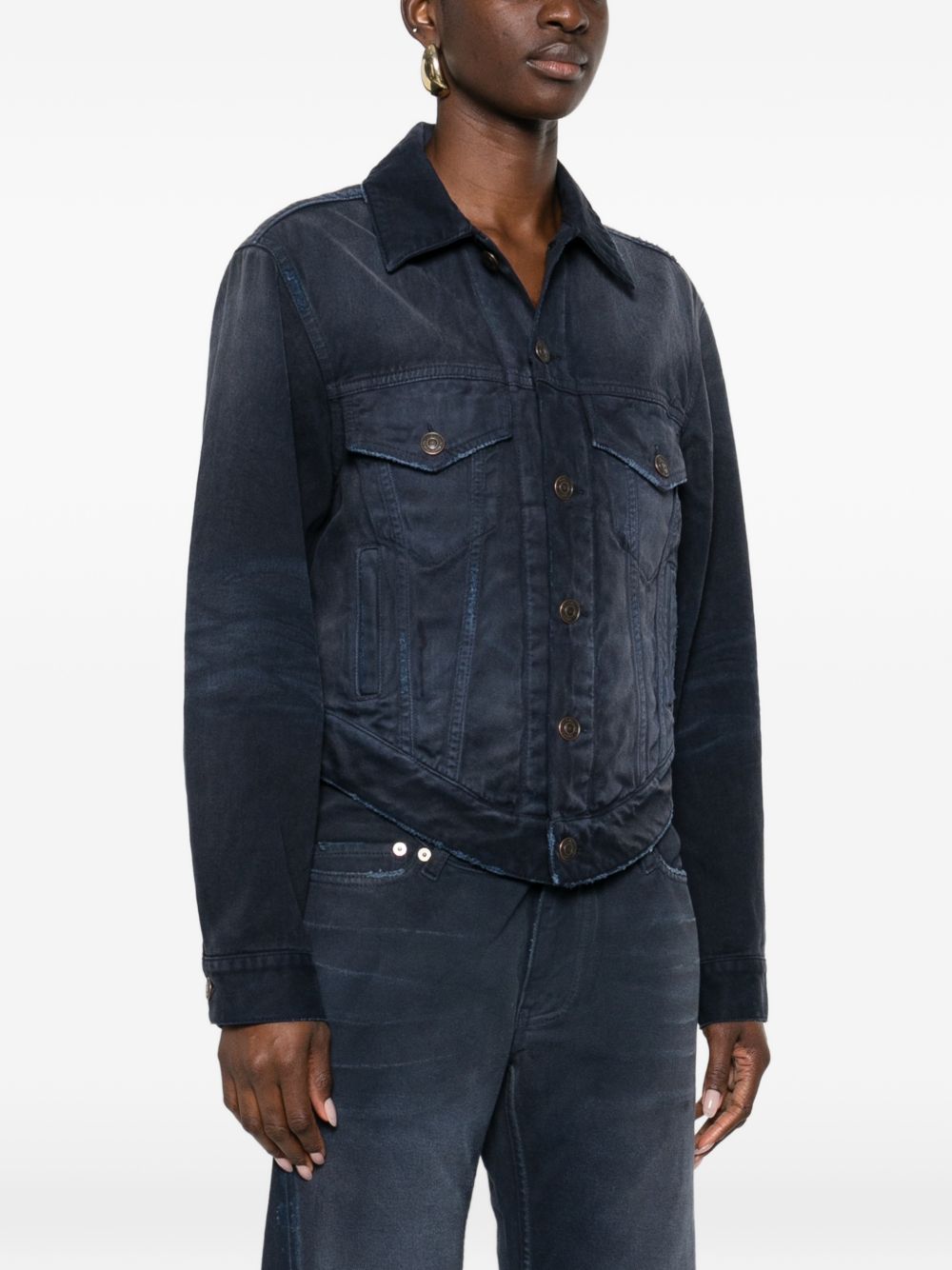 Balenciaga Coats Blue Cotton