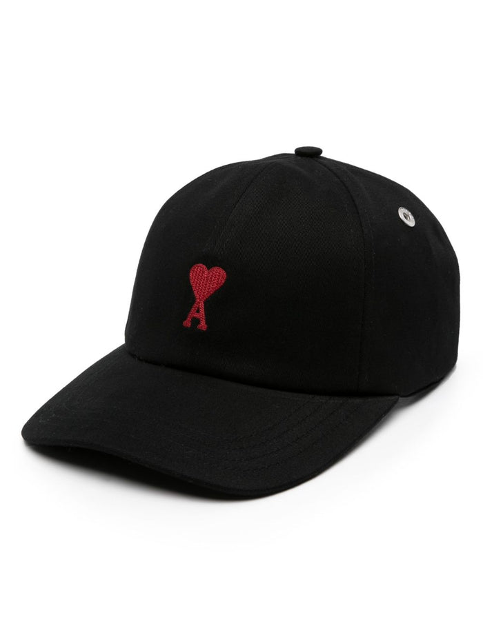 Ami Paris Hats Black Cotton