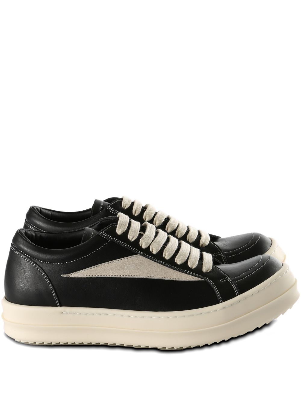 Rick Owens Sneakers Black Calf Leather