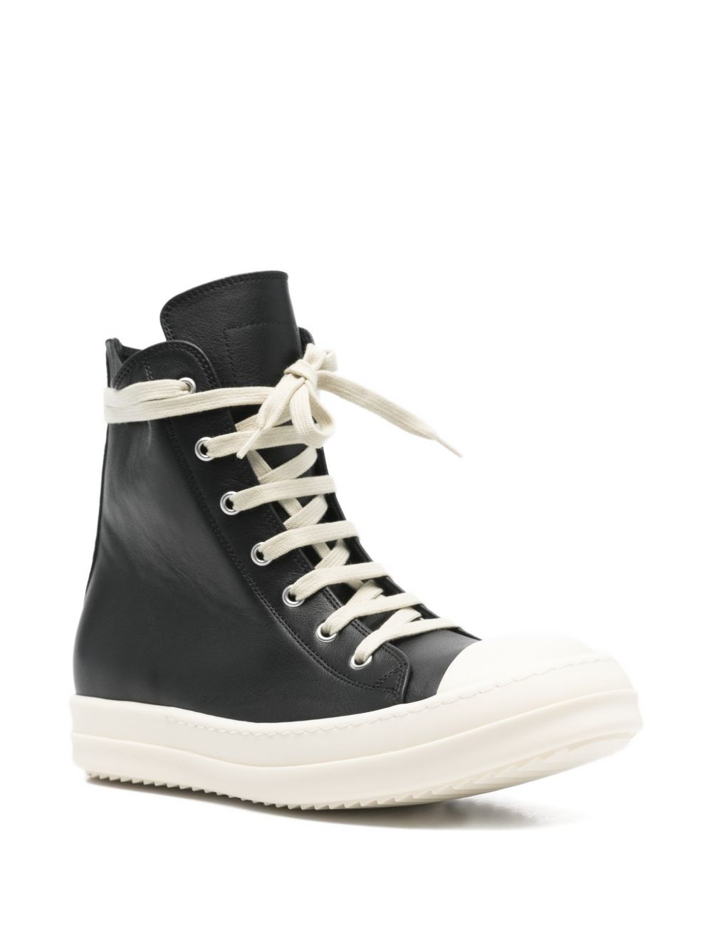 Rick Owens Sneakers Black Calf Leather