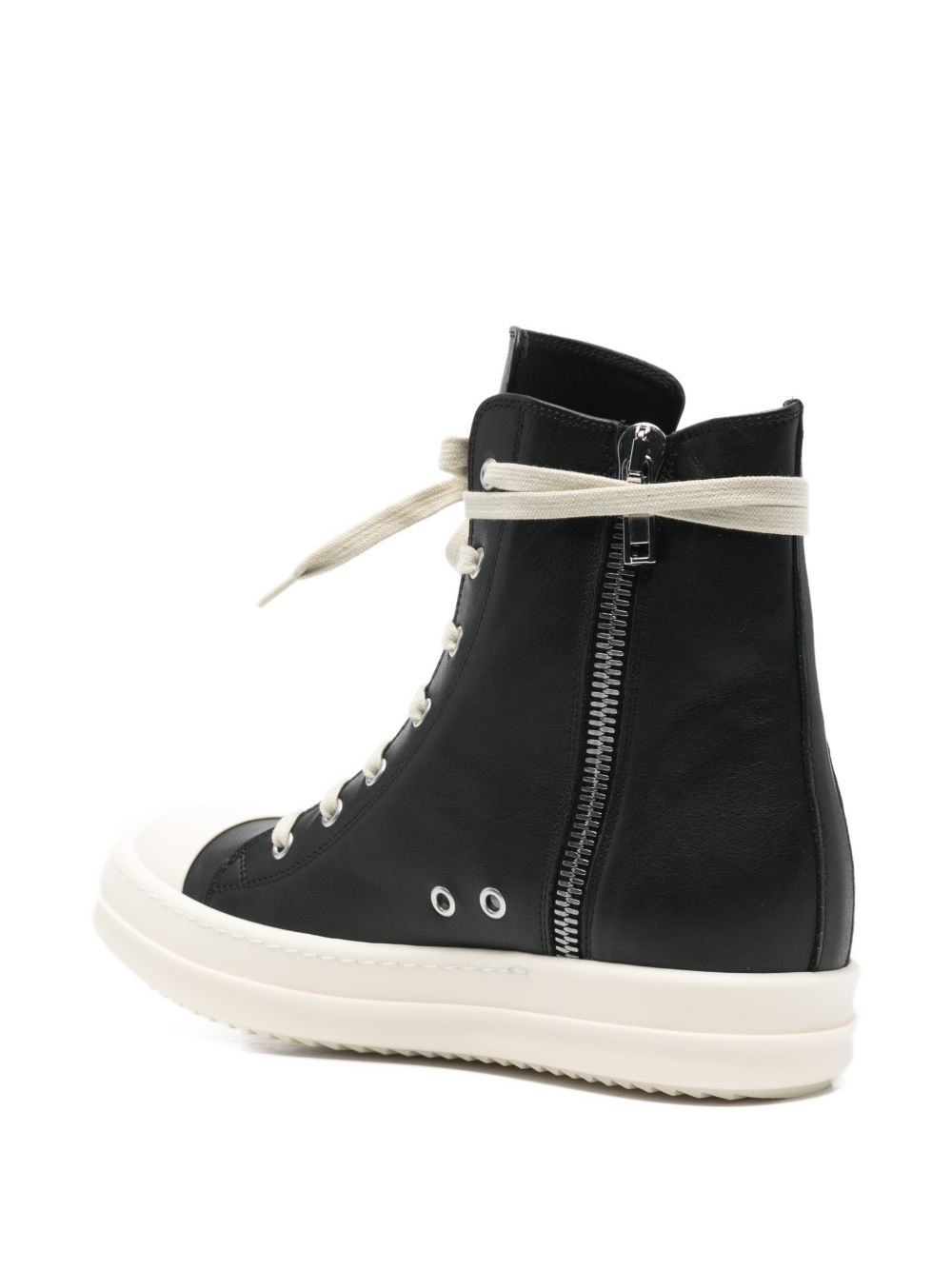 Rick Owens Sneakers Black Calf Leather