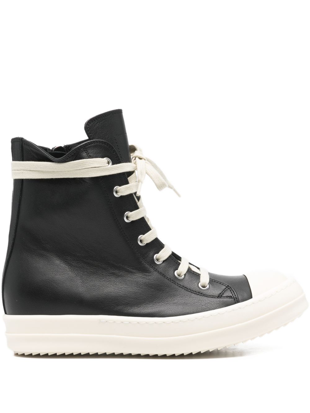 Rick Owens Sneakers Black Calf Leather
