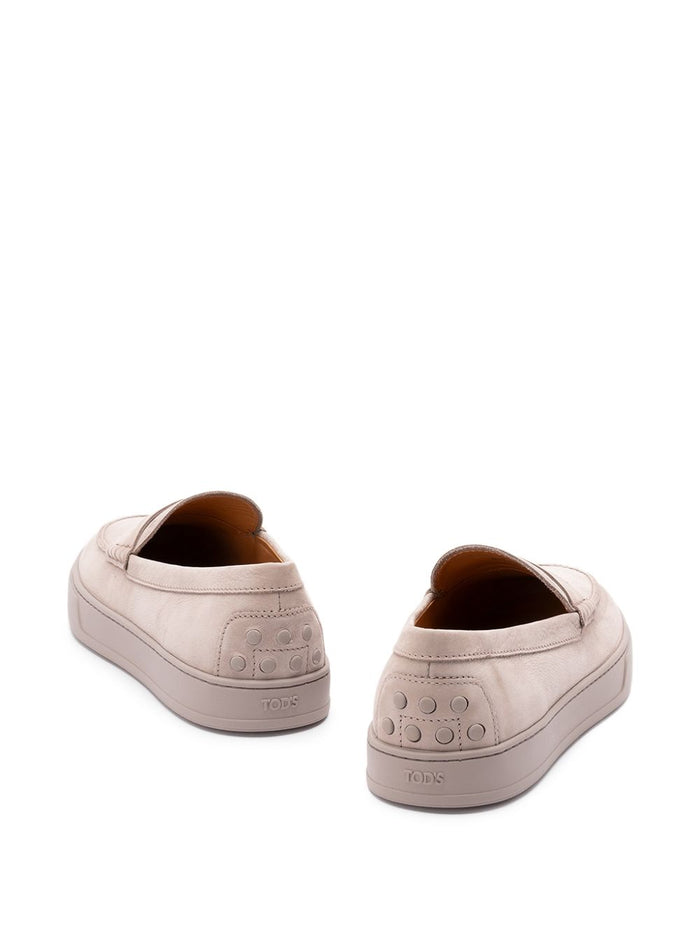 Tods Flat shoes Dove Grey Calf Leather