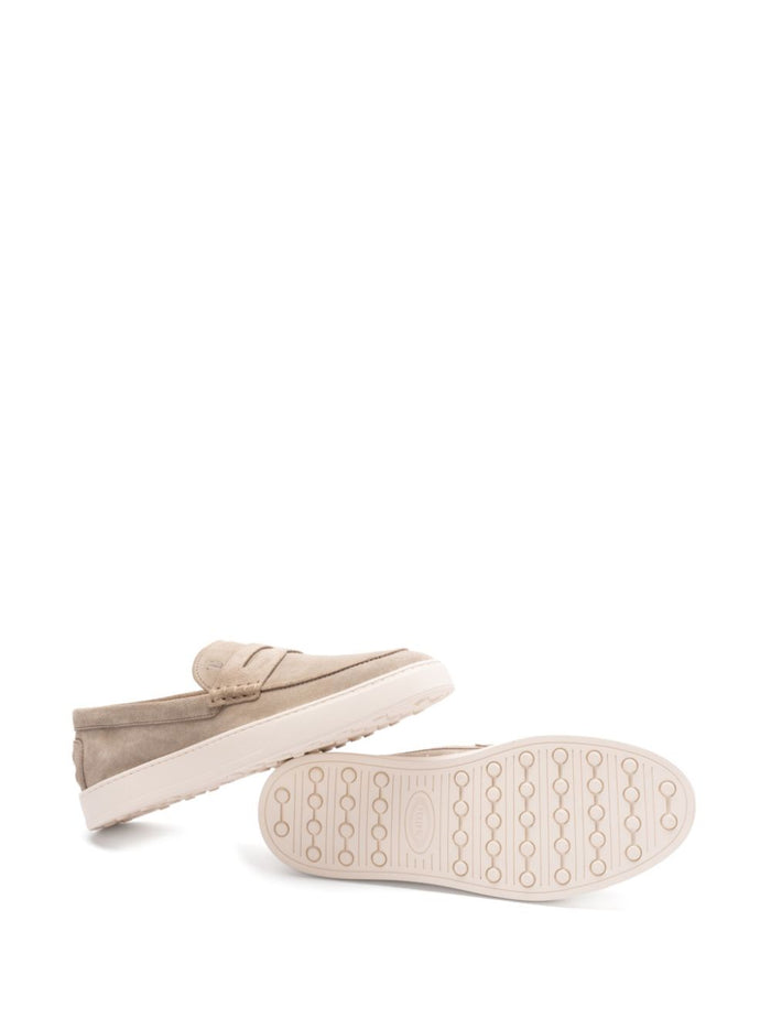 Tods Flat shoes Beige Calf Leather