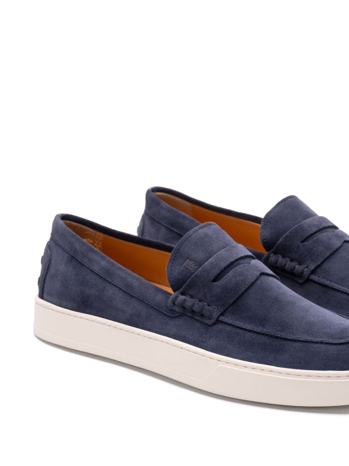 Tods Flat shoes Blue Calf Leather