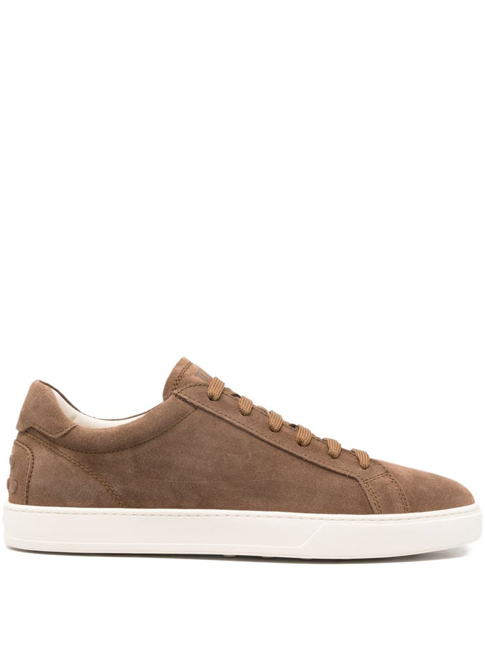 Tods Sneakers Brown Calf Leather
