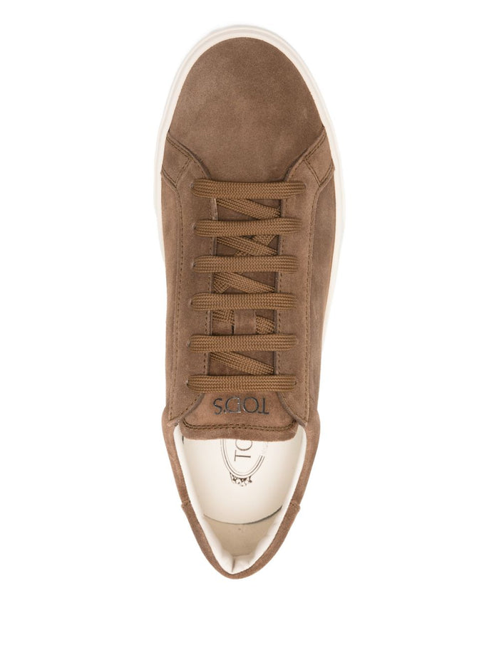 Tods Sneakers Brown Calf Leather