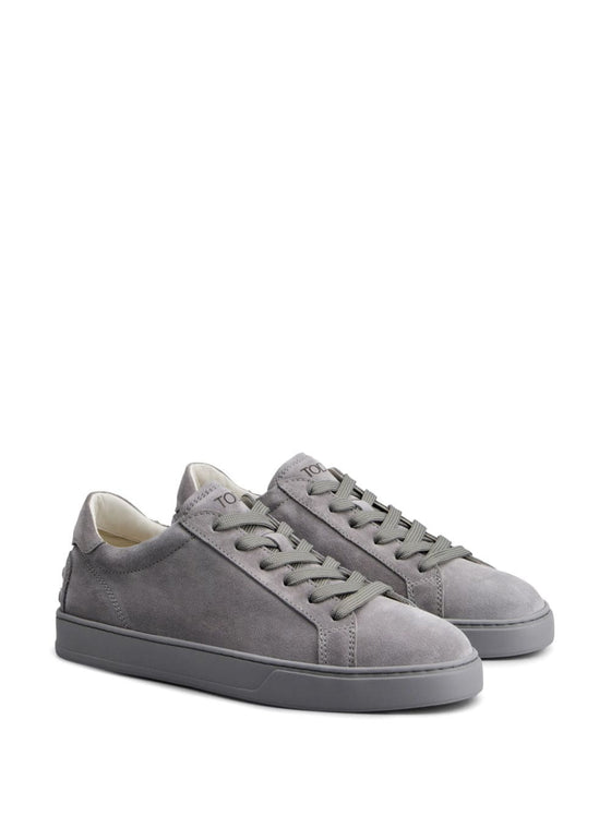 Tods Sneakers Grigio Calf Leather