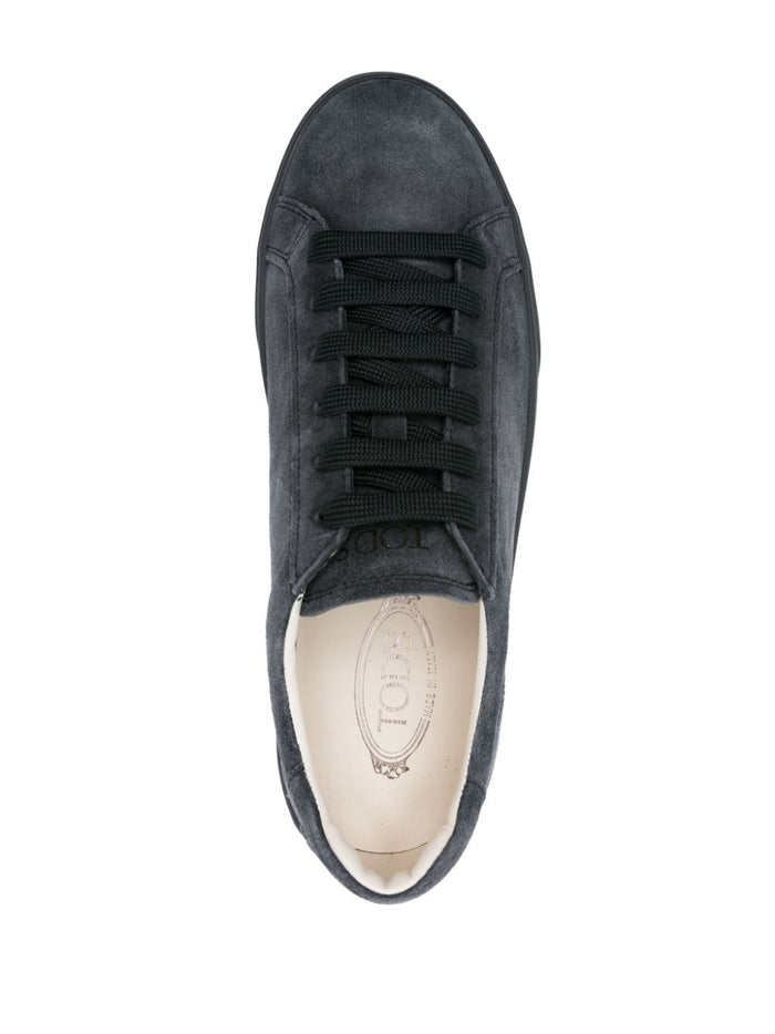 Tods Sneakers Blue Calf Leather