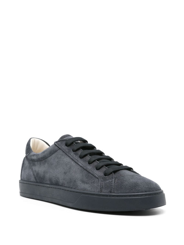 Tods Sneakers Blue Calf Leather