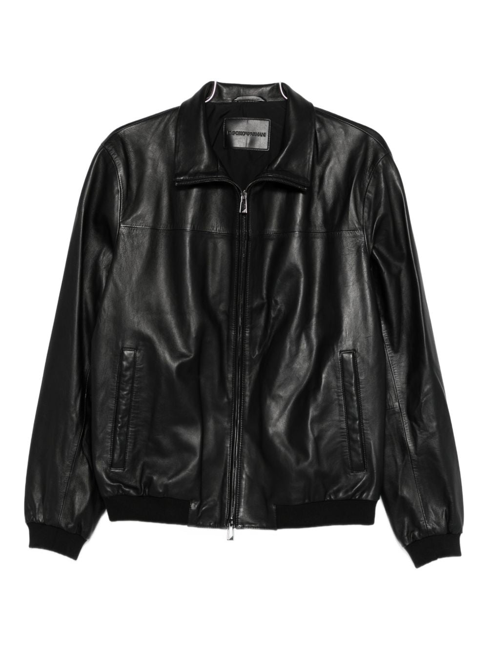 Emporio Armani Jackets Nero Lamb Leather