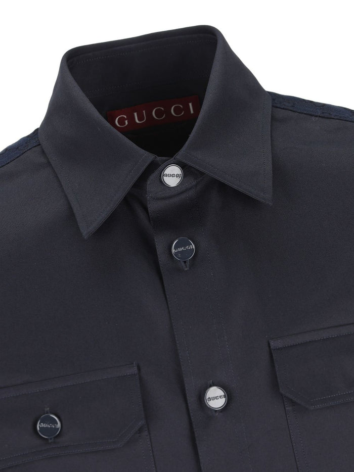 Gucci Shirts Blue Cotton