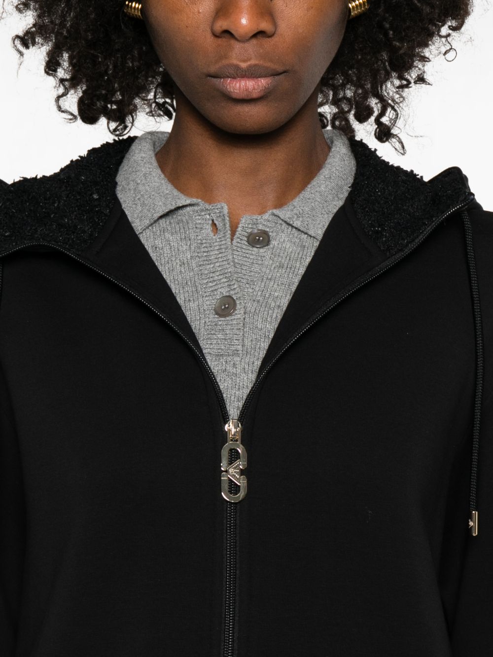 EMPORIO ARMANI CAPSULE PRE Coats Black Polyester