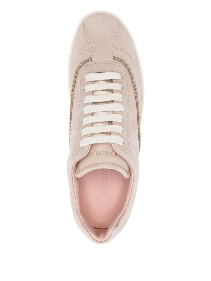 Fabiana Filippi Sneakers Beige Outer: Calf Suede