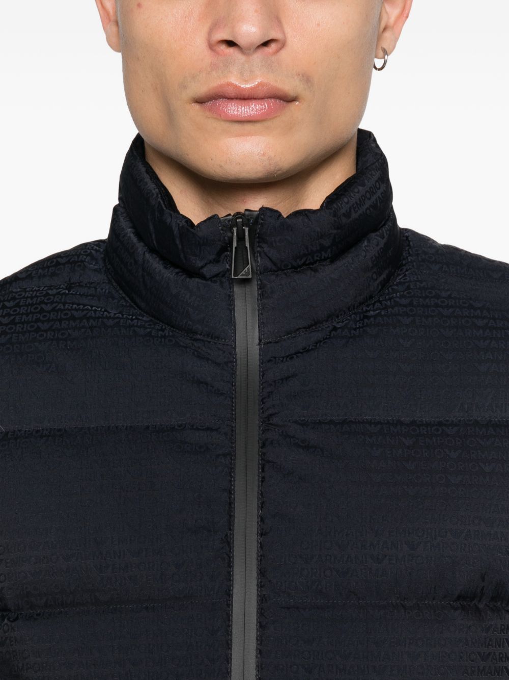 Emporio Armani Coats Blue Polyamide