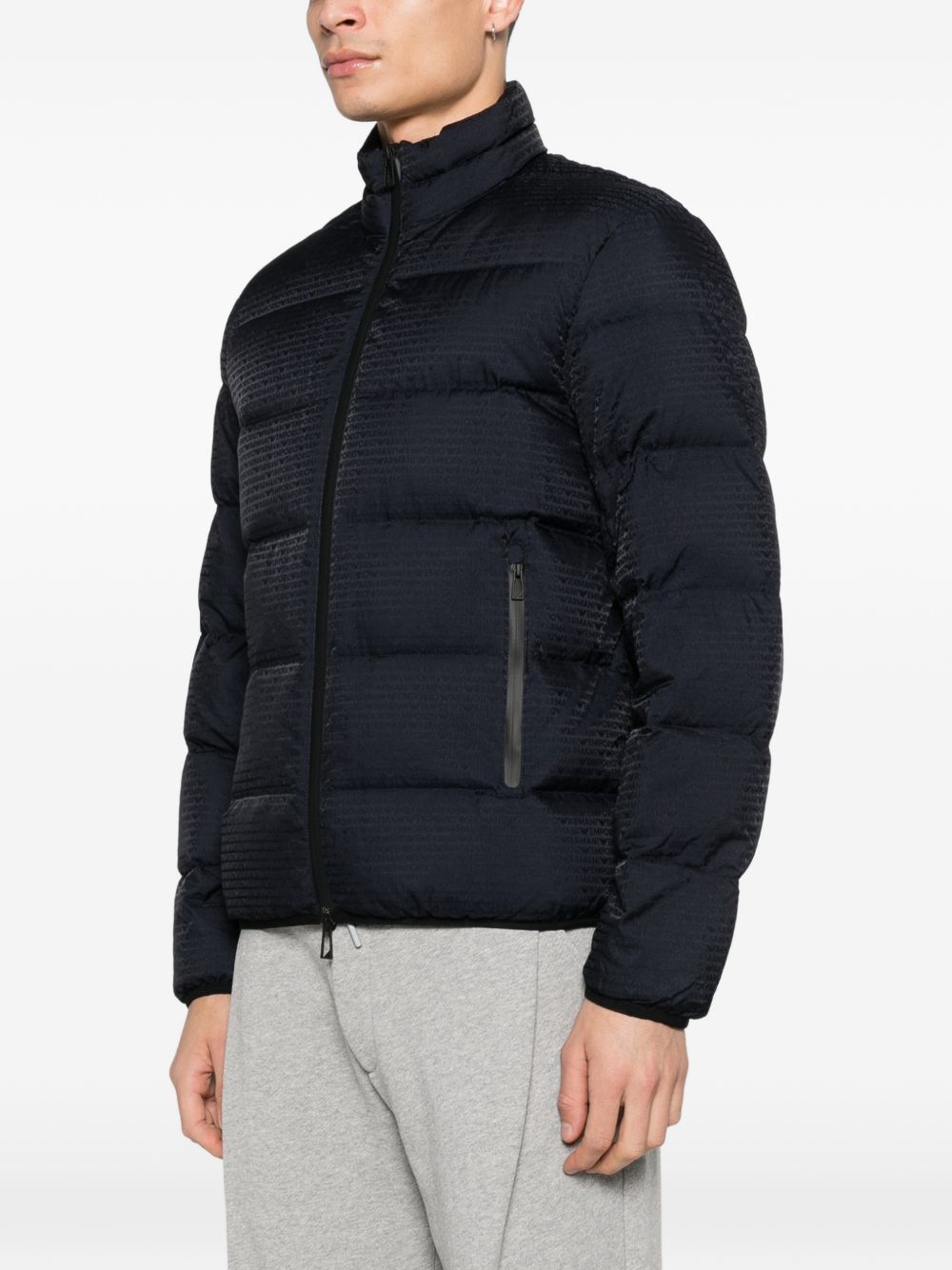 Emporio Armani Coats Blue Polyamide