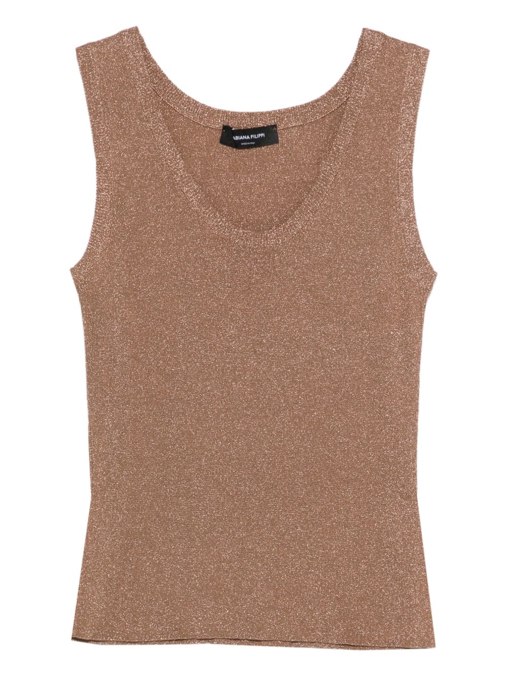 Fabiana Filippi Top Brown Viscose
