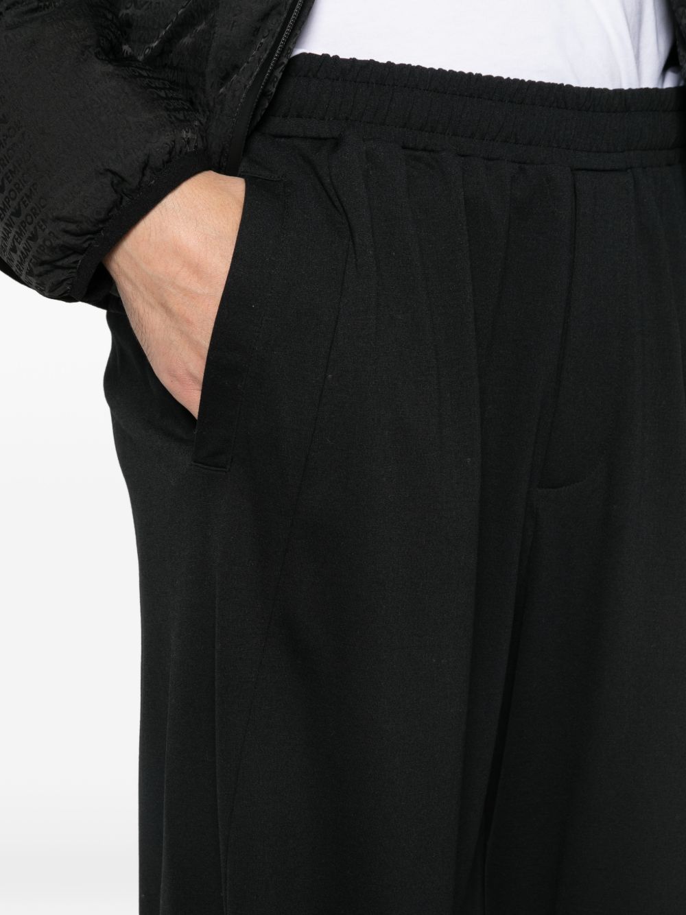 E.ARMANI EXCLUSIVE PRE Trousers Black Viscose