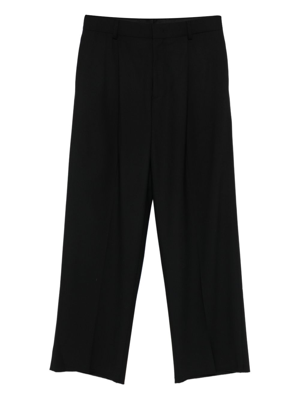 E.ARMANI EXCLUSIVE PRE Trousers Black Virgin Wool