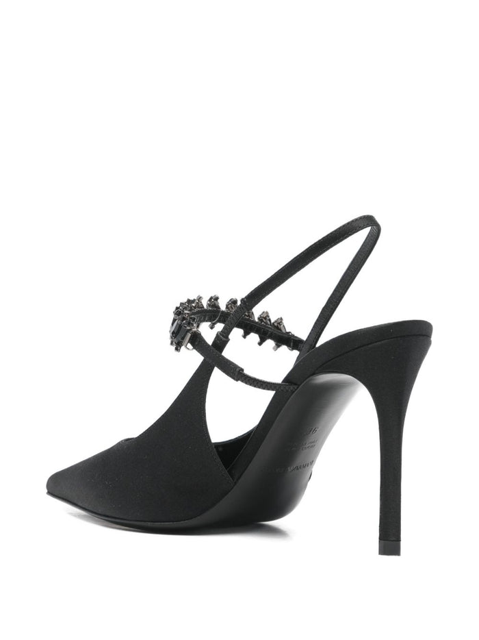 E.ARMANI EXCLUSIVE PRE With Heel Black Viscose