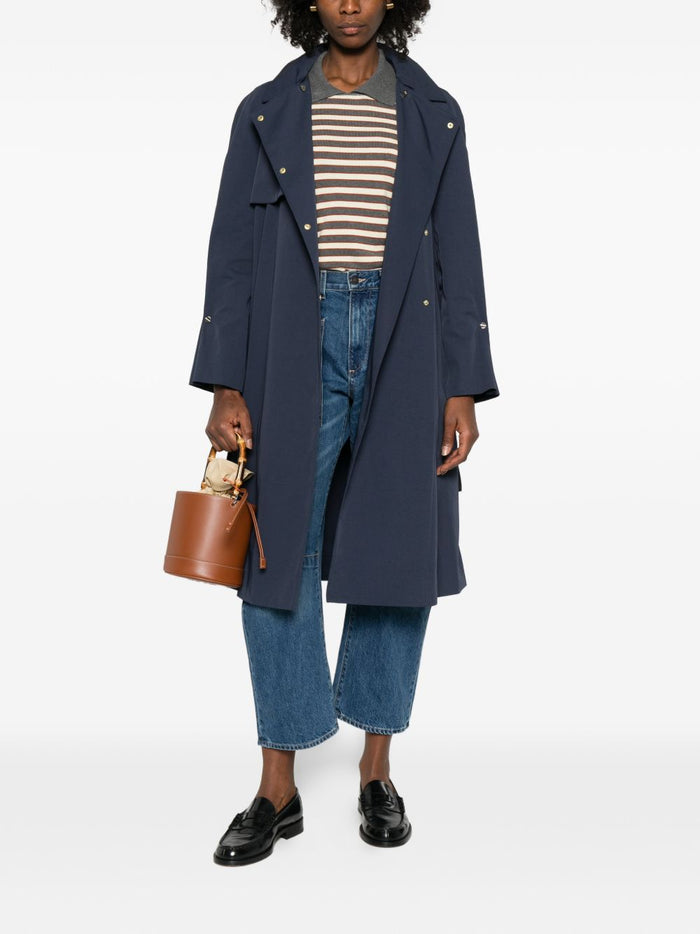 Emporio Armani Coats Blue Polyester