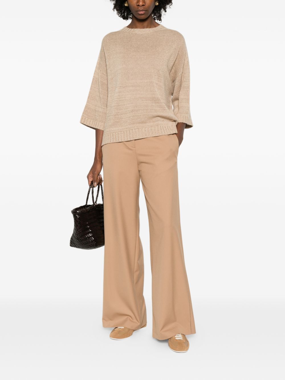 Fabiana Filippi Sweaters Beige Virgin Wool