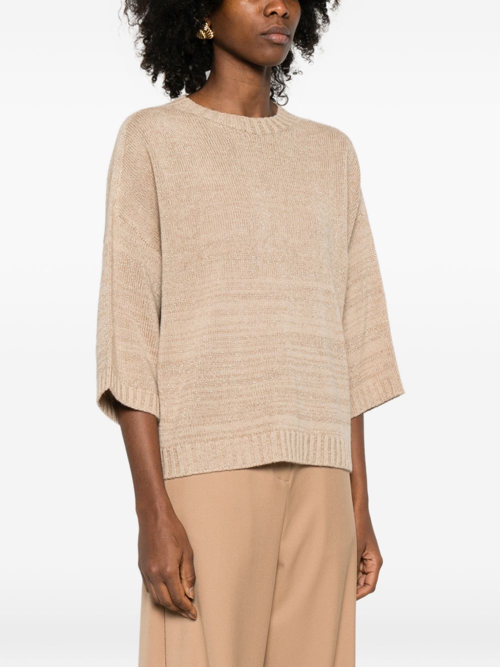 Fabiana Filippi Sweaters Beige Virgin Wool
