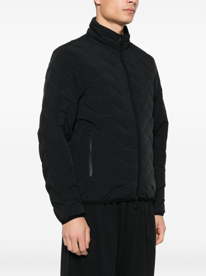 Emporio Armani Coats Black Polyamide