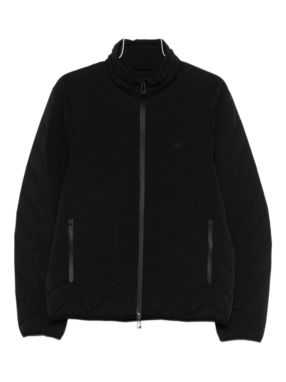 Emporio Armani Coats Black Polyamide