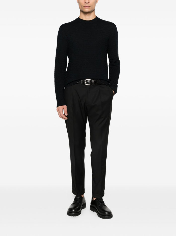 Emporio Armani Sweaters Blue Virgin Wool