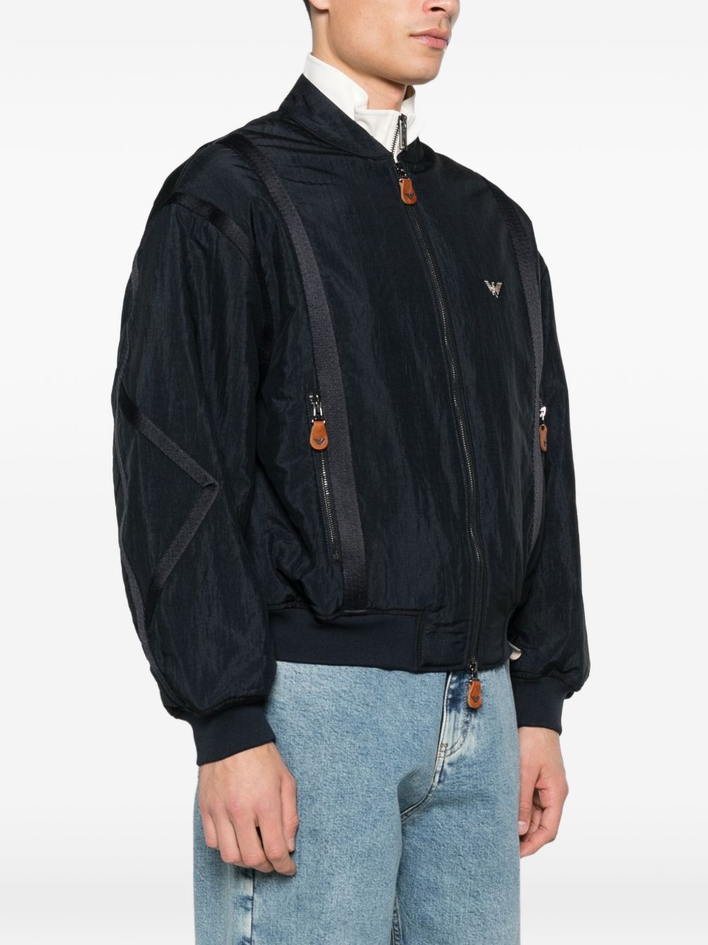 Emporio Armani Coats Blu Polyamide
