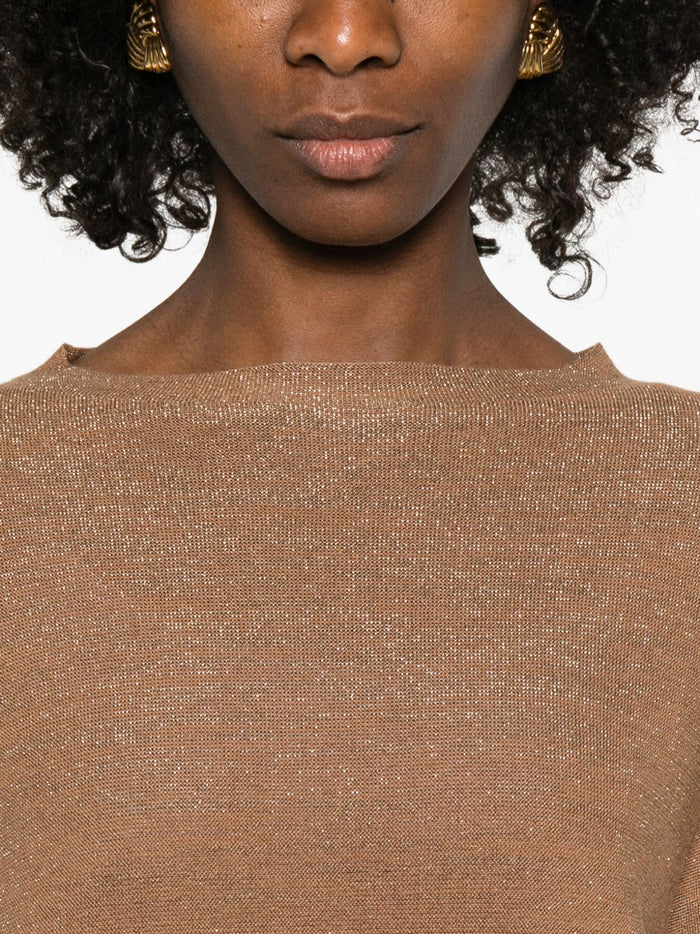 Fabiana Filippi Sweaters Brown Virgin Wool