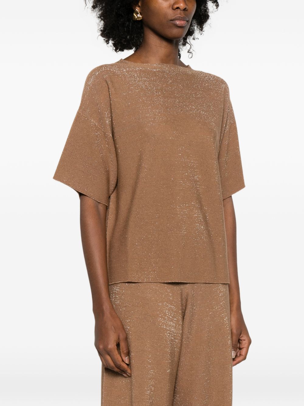 Fabiana Filippi Sweaters Brown Virgin Wool