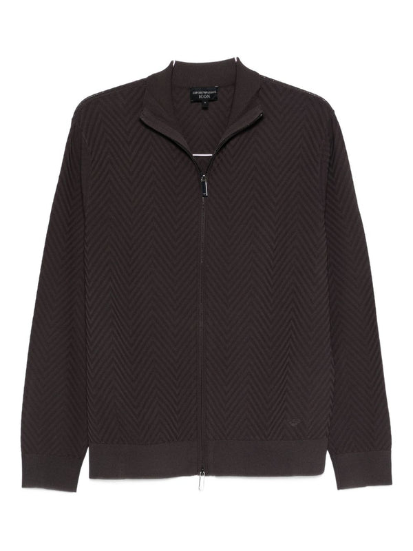 Emporio Armani Chevron cardigan