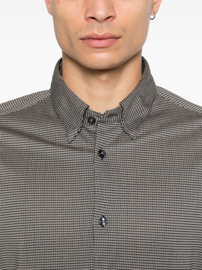 Emporio Armani Shirts Black Lyocell