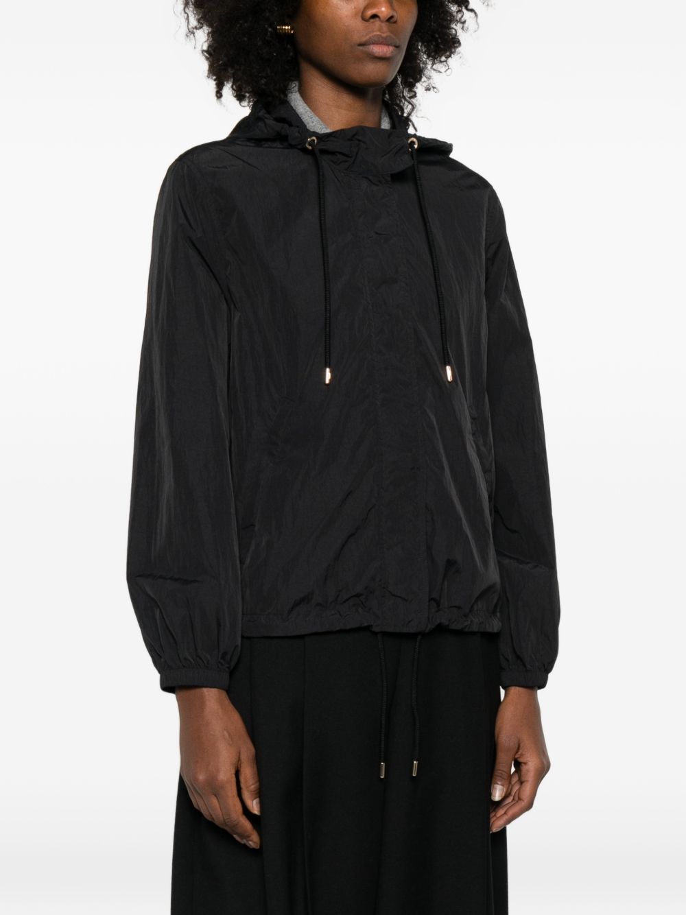 EMPORIO ARMANI CAPSULE PRE Coats Black Polyamide